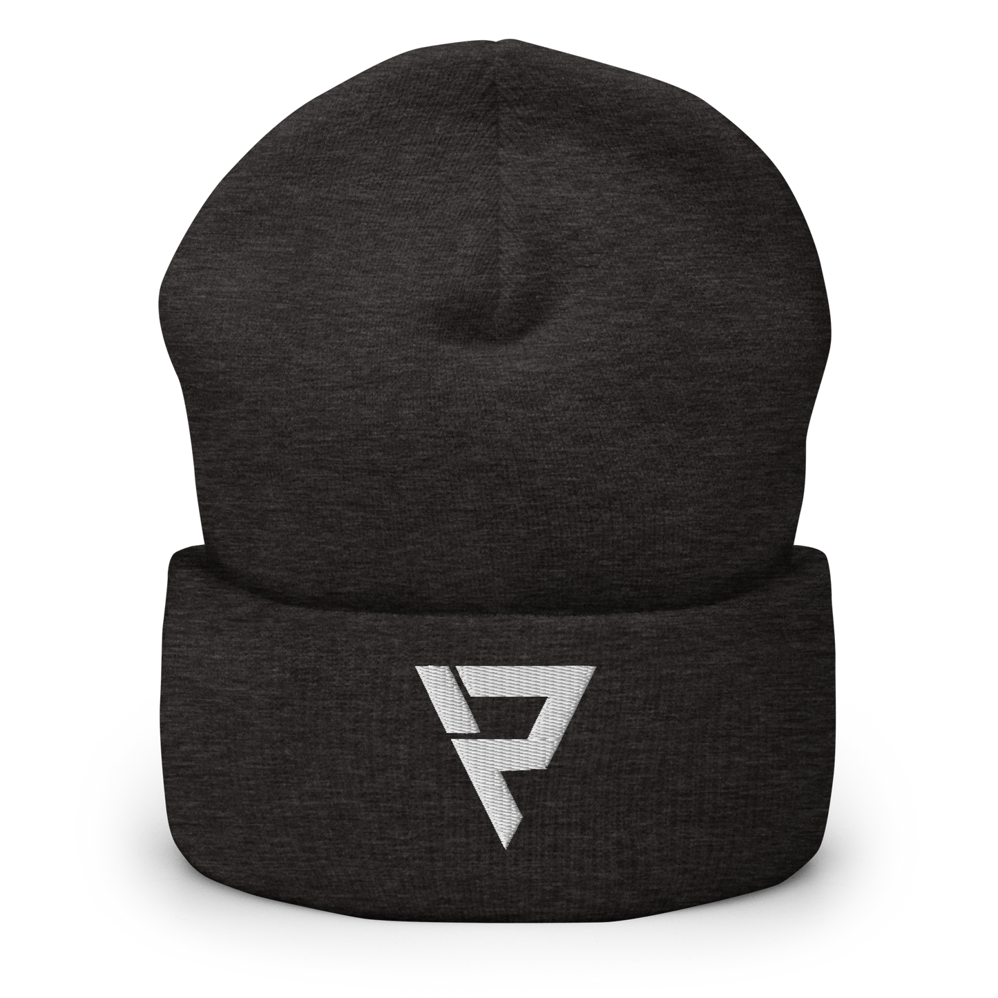 Cuffed Beanie White Logo