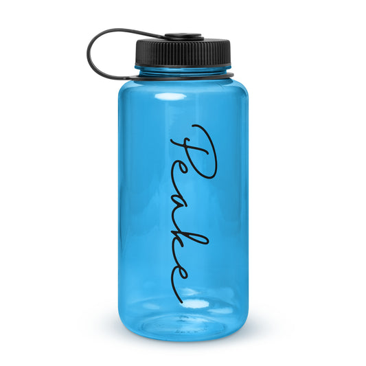 Wide mouth plastic water bottle