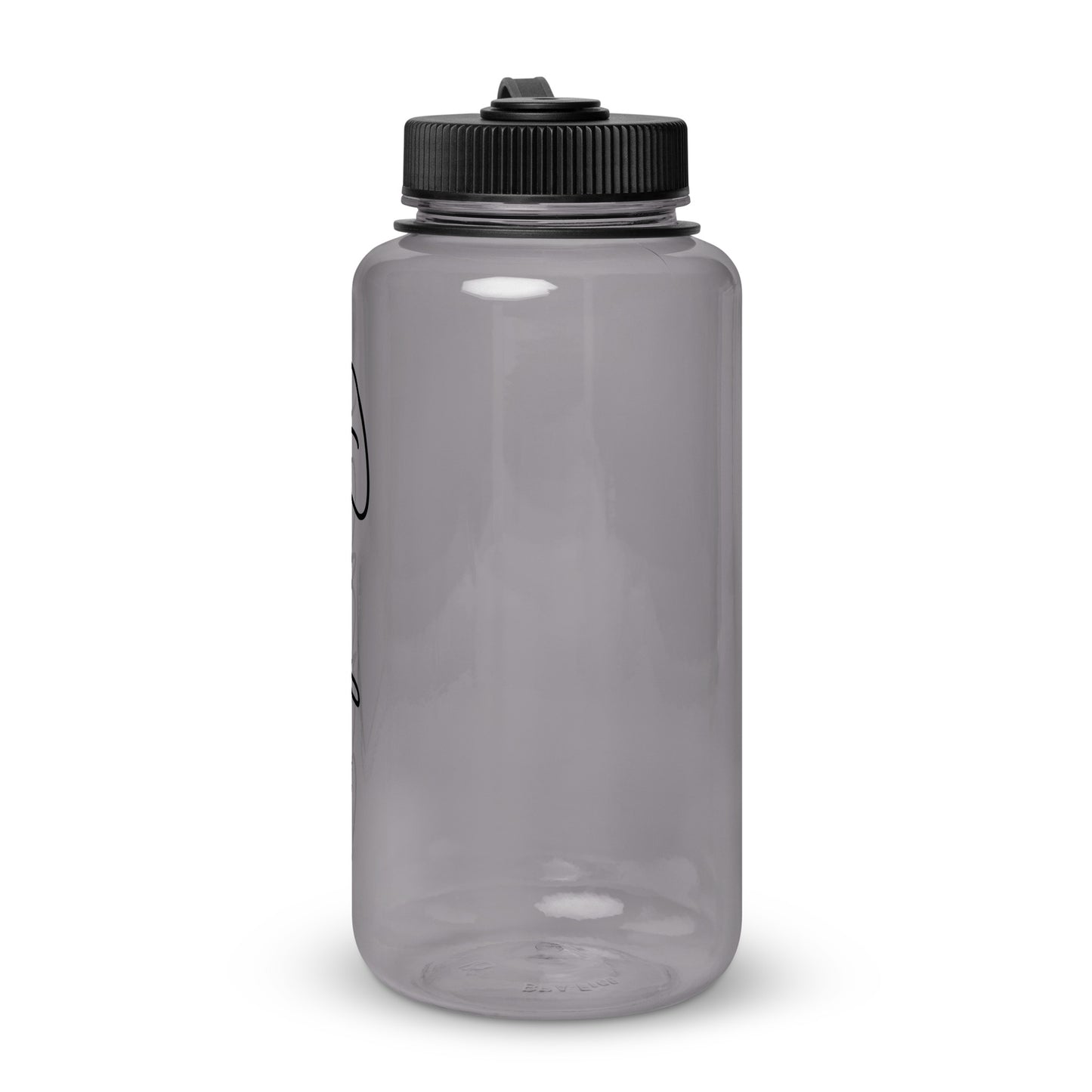 Wide mouth plastic water bottle