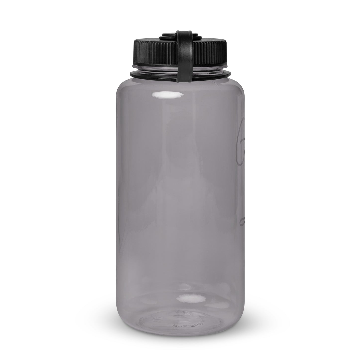 Wide mouth plastic water bottle