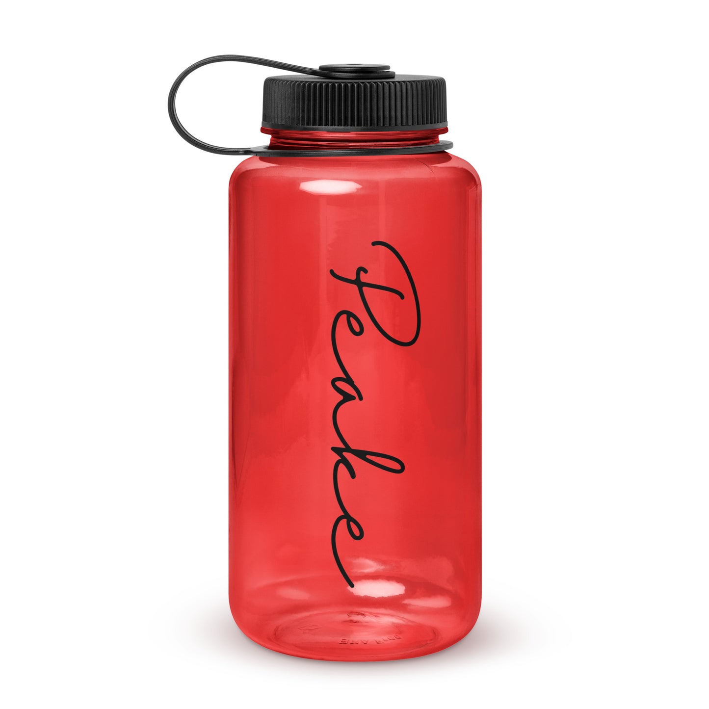 Wide mouth plastic water bottle