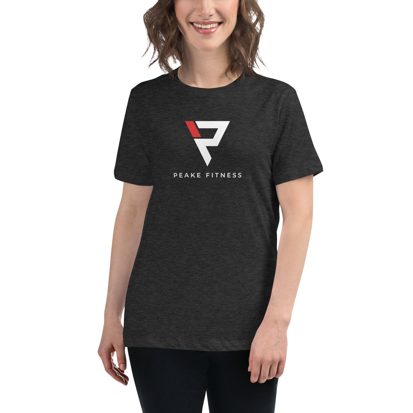 Women's Relaxed Tee Red/White Logo