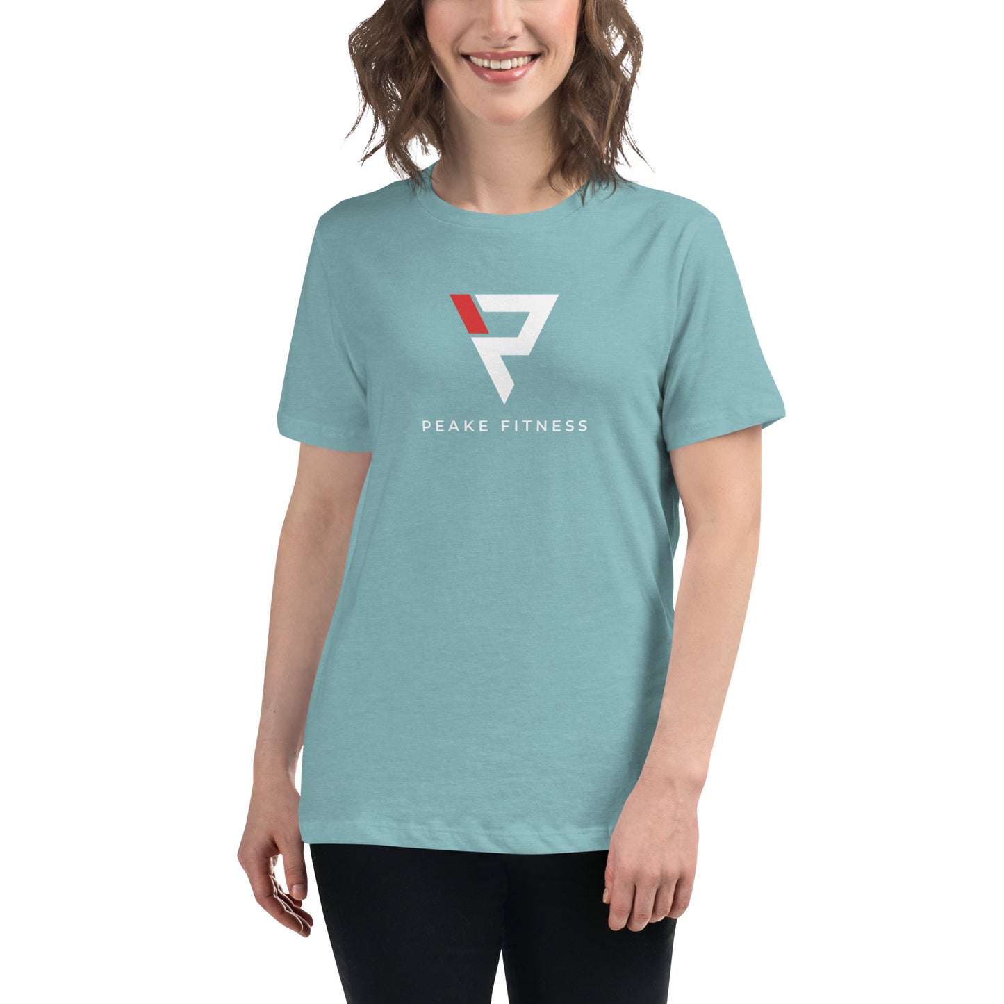 Women's Relaxed Tee Red/White Logo